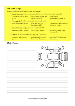 checklist: aankoop