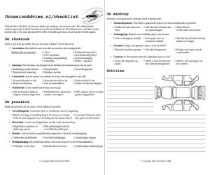 checklist